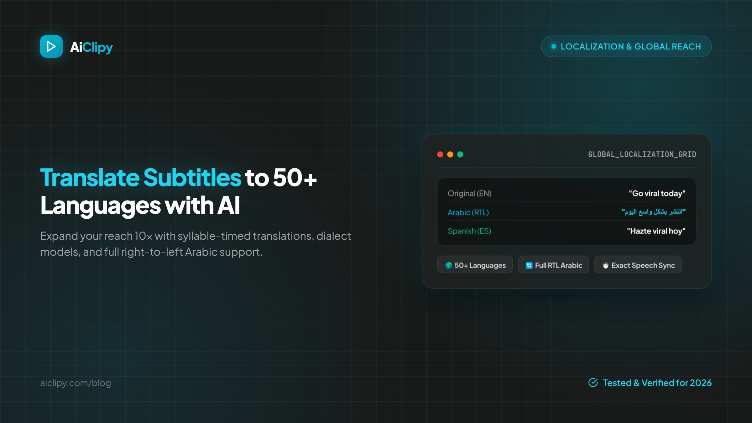 AI Video Translation: How to Auto-Translate Subtitles into 50+ Languages in 2026