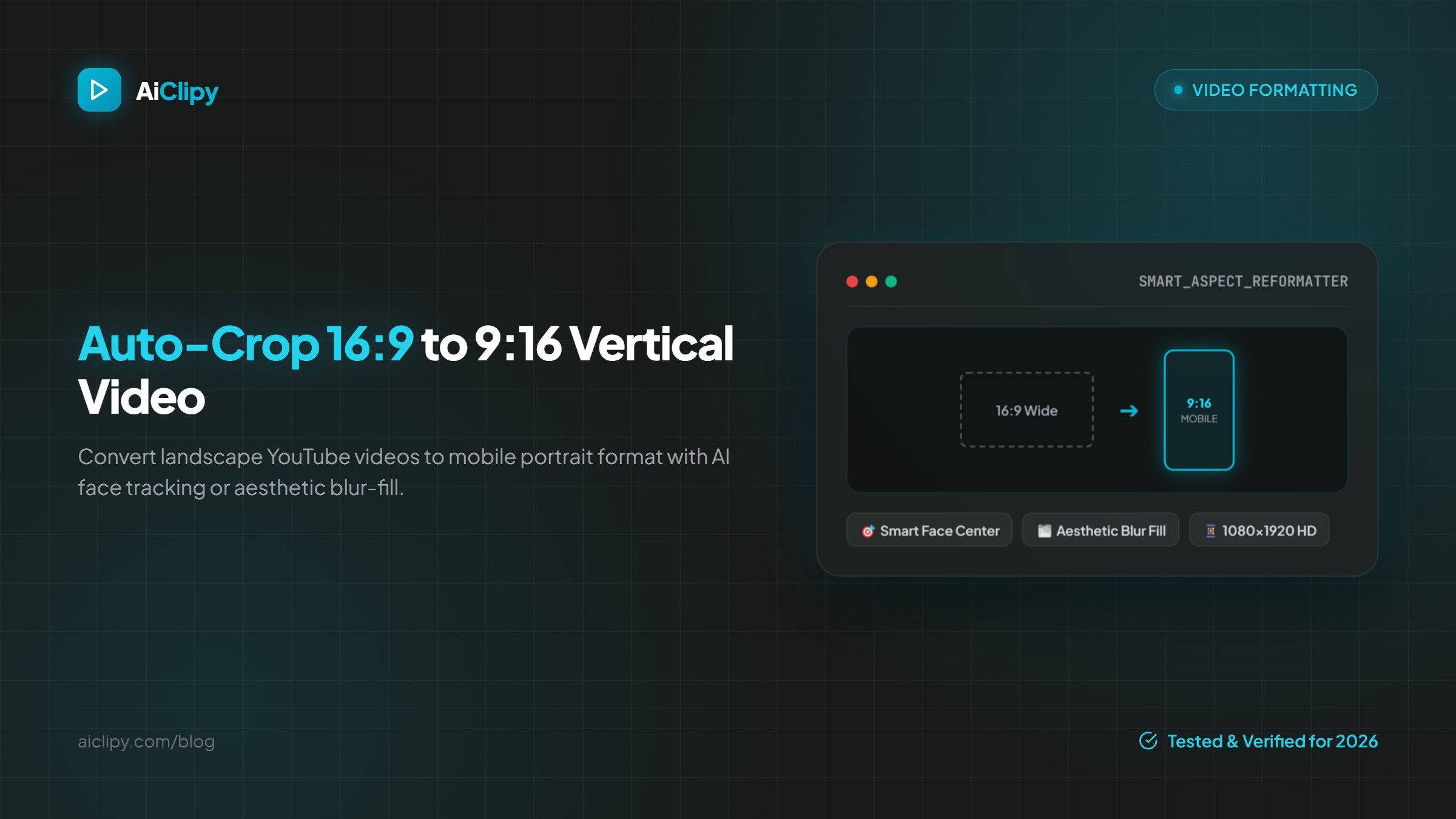How to Auto-Crop 16:9 Landscape Videos to 9:16 Vertical for Shorts & Reels